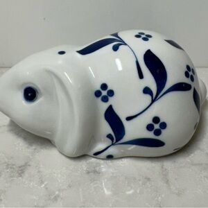 Villeroy & Boch White and Blue Decorative Bunny Figurine